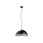 Suspendu Eglo Savignano 97442A 1-Lumière Noir et blanc 60W