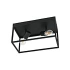 Plafonnier Eglo Silentina 98332A 2-Lumières Noir