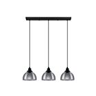 Suspendu Eglo Beleser 98384A 3-Lumières Noir 180W