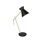 Lampe de table Eglo Amezaga 98864A 25W 1-Lumière Noir et Laiton