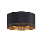 Eglo 99272A 60W Noir Plafonnier encastré