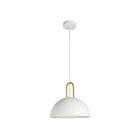 Suspendu Eglo Calmanera 99695A 1-Lumière Blanc et Laiton 60W