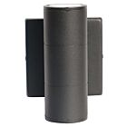 Applique murale cylindrique Eiko CWSP3S-10W-8CCT3-UNV-PC-BK température CCT au choix Noir 10W