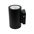 Applique murale cylindrique Eiko CWSP6S-36W-8CCT3-UNV-PC-BK température CCT au choix Noir 