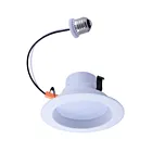 Ensemble encastré à LED de 4 po Eiko DK4-10W-8-827-D-120-W-B 10w 4" blanc