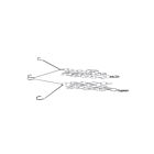 Kit crochet en V et chaîne LHC1 3.3' Eiko LHC1-VCK