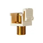 Enerlites 6101-LA Connecteurs Coupleur Gold F-Type Bulkhead, femelle à femelle