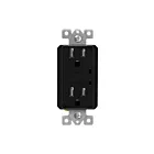 Enerlites 61501-TRSS-BK 15A 125V Noir Réceptacle