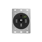 Enerlites 66500HW-BK 50A 125/250V Noir Réceptacle