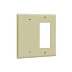 Enerlites 880131-I Plaque murale combinée bi-gang