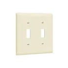 Enerlites 8812-LA Interrupteur à bascule Plaque murale bi-gang