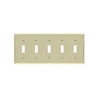 Enerlites 8815M-I Interrupteur à bascule Plaque murale cinq gang