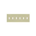 Enerlites 8816-I Interrupteur à bascule Plaque murale six gang