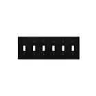 Enerlites 8816M-BK Interrupteur à bascule Plaque murale six gang