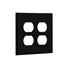 Enerlites 8822M-BK Prise double Plaque murale double