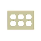 Enerlites 8823M-I Prise double Plaque murale triple