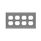 Enerlites 8824M-GY Prise double Plaque murale quadruple