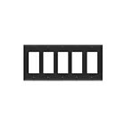 Enerlites 8835M-BK Plaque murale décorative/disjoncteur de fuite à cinq gangs