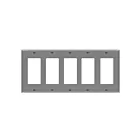Enerlites 8835M-GY Plaque murale décorative/disjoncteur de fuite à cinq gangs