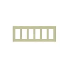 Enerlites 8836M-I Plaque murale décorative/disjoncteur de fuite à six gangs