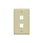 Enerlites 8872-I Plaques frontales multimédia Enerlites Keystone 2 ports 1 gang