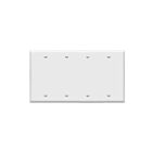 Plaque murale à quatre groupes avec couvercle vierge Enerlites 8804-W
