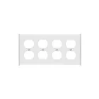 Plaque murale à quatre prises à prise duplex Enerlites 8824M-W