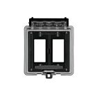 Housse extérieure résistante aux intempéries pour décorateur/prise GFCI Enerlites IUC2V-D