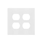 Plaque murale à deux prises à prise duplex sans vis Enerlites SI8822-W