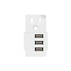 Trois modules USB 15A de type A Enerlites USB15L3-W