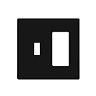 Enerlites SI881131-BK Plaque murale 2 groupes avec interrupteur sans vis et prise décorative/disjoncteur de fuite à la terre