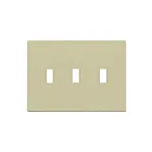 Enerlites SI8813-I Plaque murale 3 gang à bascule sans vis