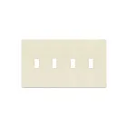 Enerlites SI8814-LA Plaque murale 4 gang à bascule sans vis