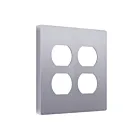 Enerlites SI8822-SV Prise double sans vis Plaque murale bipolaire