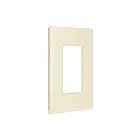 Enerlites SI8831M-LA Plaque murale anti-microbienne sans vis pour décorateur/disjoncteur de fuite à la terre un gang