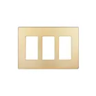 Enerlites SI8833-GD Plaque murale trois gang sans vis pour décorateur/disjoncteur de fuite à la terre