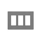 Enerlites SI8833-GY Plaque murale trois gang sans vis pour décorateur/disjoncteur de fuite à la terre