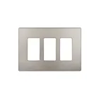 Enerlites SI8833-NK Plaque murale trois gang sans vis pour décorateur/disjoncteur de fuite à la terre