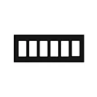 Enerlites SI8836-BK Plaque murale six gang sans vis pour décorateur/disjoncteur de fuite à la terre