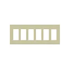 Enerlites SI8836-I Plaque murale six gang sans vis pour décorateur/disjoncteur de fuite à la terre