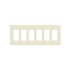 Enerlites SI8836-LA Plaque murale six gang sans vis pour décorateur/disjoncteur de fuite à la terre