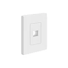 Enerlites SI8871-W Plaque murale Keystone sans vis, 1 port