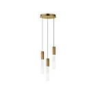 ET2 Lighting E11013-144GLD Reeds 3-Lumières 15W Or Suspendu