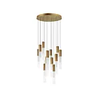 ET2 Lighting E11019-144GLD Reeds 12-Lumières 60W Or Suspendu
