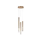 ET2 Lighting E11023-95GLD Diaphane 3-Lumières 15W Or Suspendu