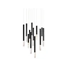 ET2 Lighting E11032-95BK Diaphane 12-Lumières 60W Noir Suspendu