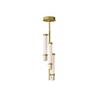 ET2 Lighting E11053-01TVGLD 3-Lumières 54W Travertin et or LED Suspendu