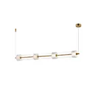 ET2 Lighting E11084-124NAB 4-Lumières 140W Laiton naturel vieilli LED Suspendu