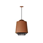 ET2 Lighting E11392-BRKBK Phoenix 1-Lumière 9W Brique/Noir Suspendu