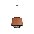 ET2 Lighting E11394-BRKBK Phoenix 1-Lumière 12W Brique/Noir Suspendu